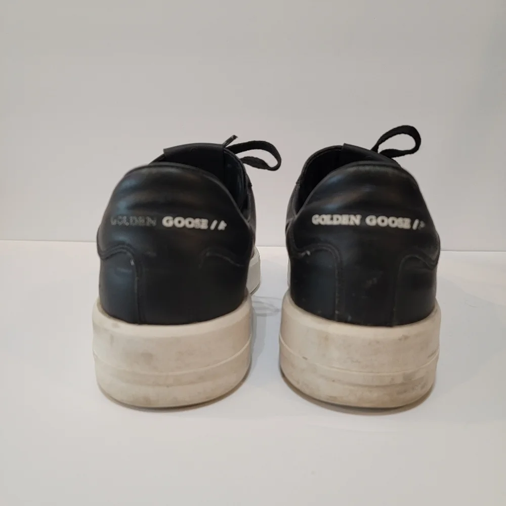 Golden Goose Pure Star Black leather size 44 men's black sneaker - Picture 7 of 12